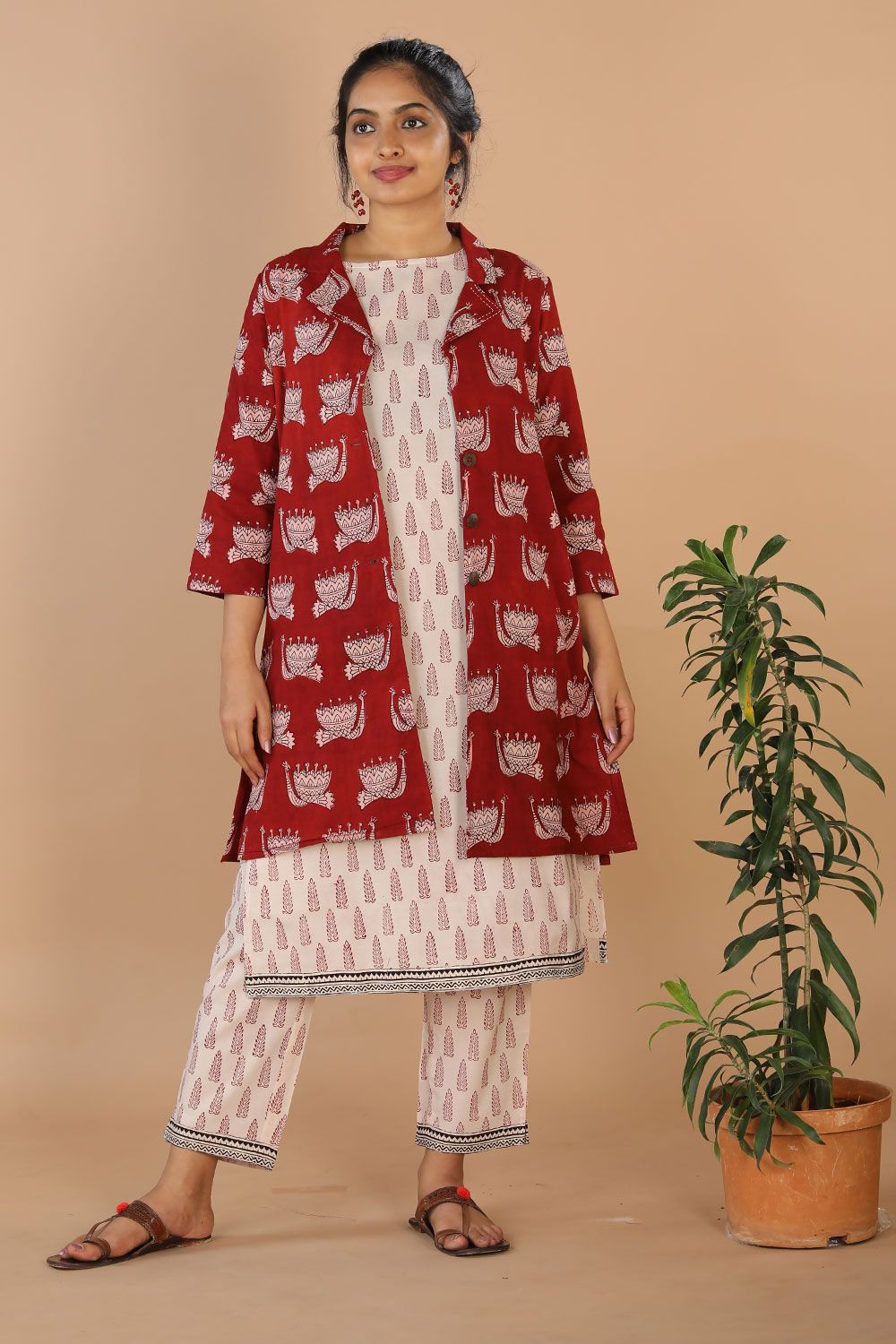 Shichi Fanaa Self Pattern Chinon Kurti With Bottom Dupatta Collection:  Textilecatalog